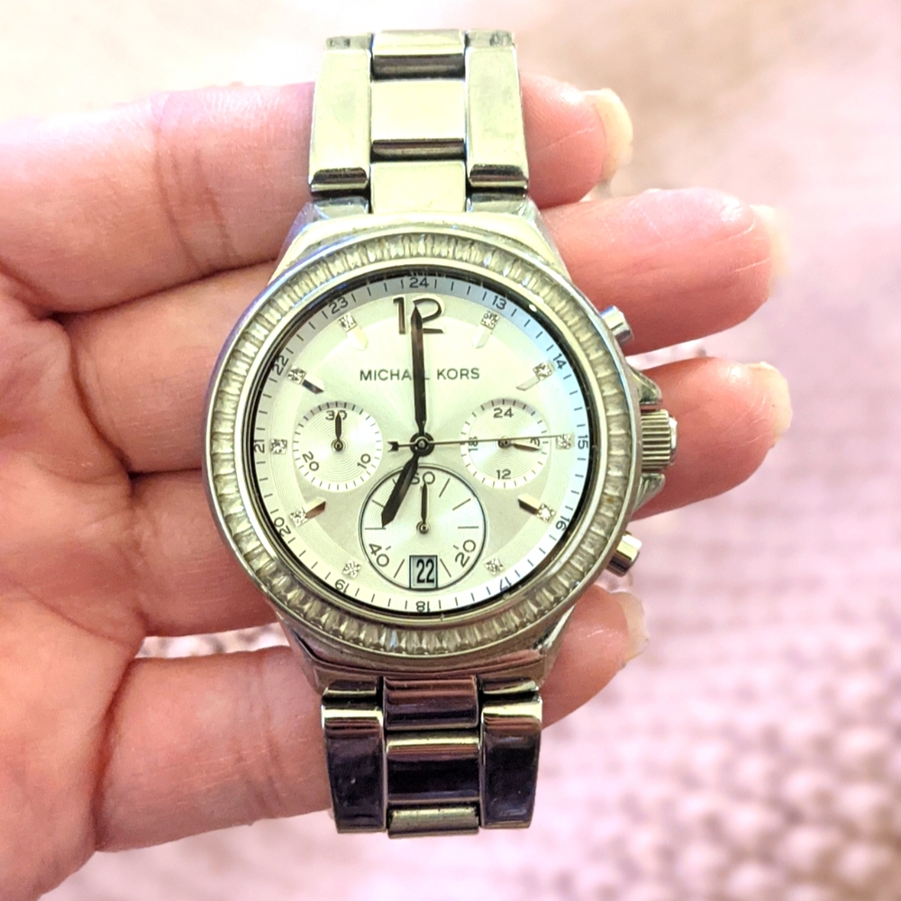 MK Silver Watch